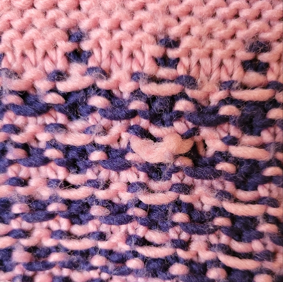 Wool Blend Boho Fringe Striped Cardigan Sweater, M - Picture 12 of 12